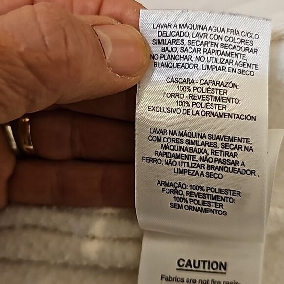 Cream Fleece Columbia Zip Up Jacket medium - Picture 8 of 8